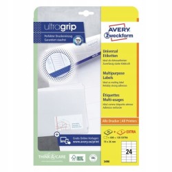 Outlet Avery Zweckform 3490 etykiet do nadruku Samoprzylepne etykiety do