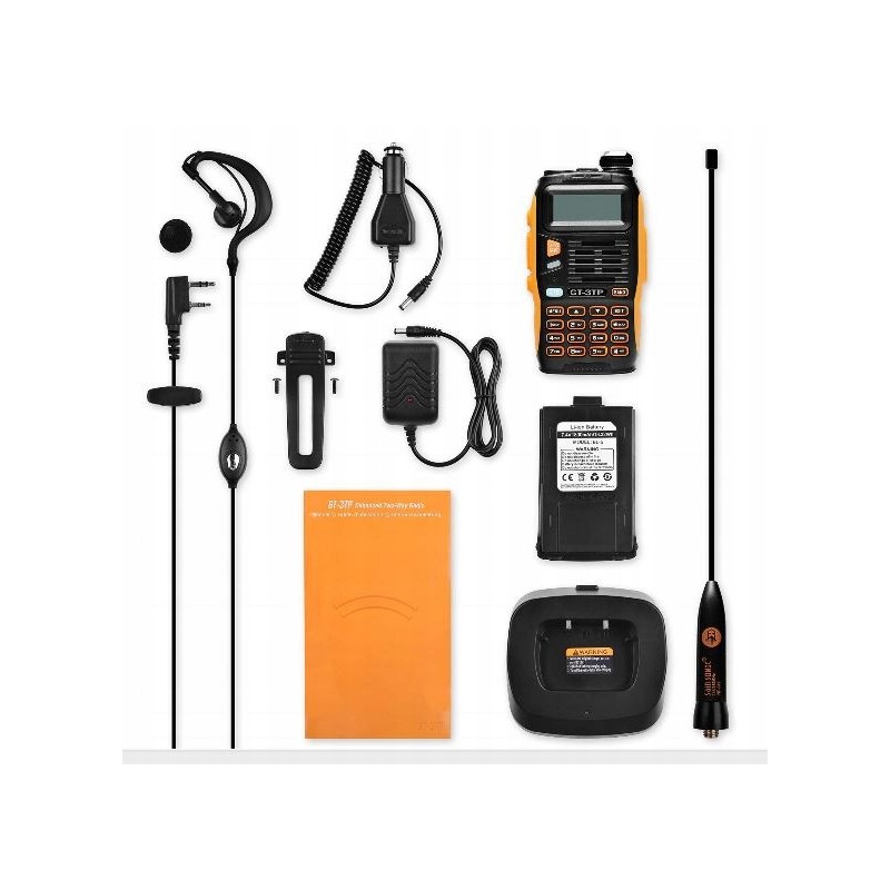 Outlet Radiotelefon Baofeng GT-3TP 1800 mAh czarno-pomarańczowe
