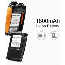 Outlet Radiotelefon Baofeng GT-3TP 1800 mAh czarno-pomarańczowe