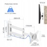Outlet Suptek Uchwyt obrotowy do telewizora 15-32 cale VESA max 13kg biały
