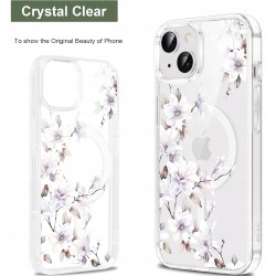 Outlet Magnetyczne etui przeźroczyste do iPhone 13/14 6,1" ze wzorem