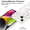 Outlet Magnetyczne etui przeźroczyste do iPhone 13/14 6,1" ze wzorem