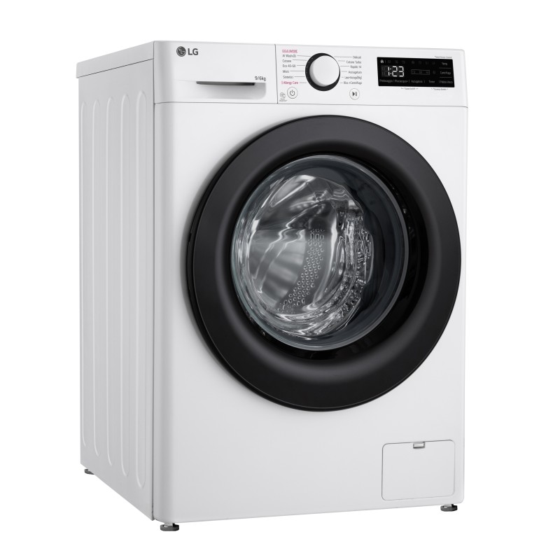 Outlet LG AI DD D4R3009NSWB pralka parowa Eco Hybrid Direct Drive 1400 RPM