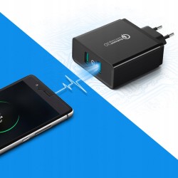 Outlet UGREEN ŁADOWARKA SIECIOWA 2x USB-A 36W QC3.0 SZYBKIE ŁADOWANIE
