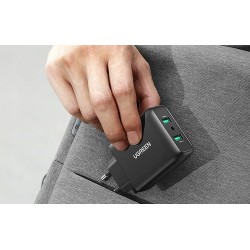 Outlet UGREEN ŁADOWARKA SIECIOWA 2x USB-A 36W QC3.0 SZYBKIE ŁADOWANIE