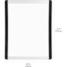 Outlet Tablica suchościeralna magnetyczna Amazon 22 x 28 cm lekka biały