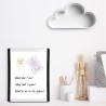 Outlet Tablica suchościeralna magnetyczna Amazon 22 x 28 cm lekka biały