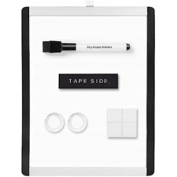 Outlet Tablica suchościeralna magnetyczna Amazon 22 x 28 cm lekka biały