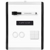 Outlet Tablica suchościeralna magnetyczna Amazon 22 x 28 cm lekka biały