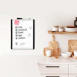 Outlet Tablica suchościeralna magnetyczna Amazon 22 x 28 cm lekka biały