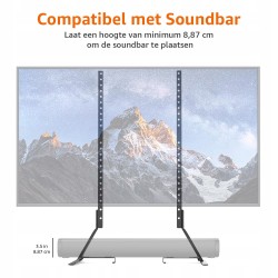 Outlet Stojak TV AmazonBasics 22-77" max 36 kg VESA 800x400mm czarny