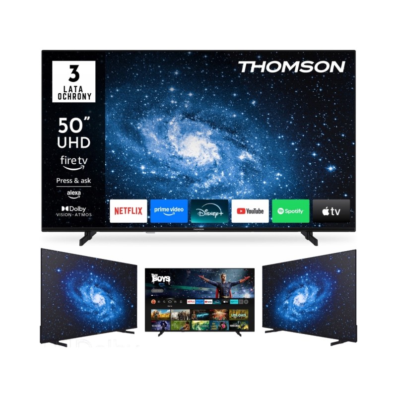 USZKODZONY Telewizor LED Thomson 50UF4S35 50" 4K UHD Smart TV Dolby Vision