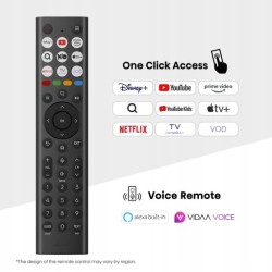USZKODZONY Telewizor LED Hisense 50A6Q 50" Smart TV 4K UHD czarny
