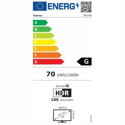 USZKODZONY Hisense 50E7KQ telewizor 50 cali QLED 4K HDR Smart TV Bluetooth