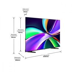 USZKODZONY Telewizor Hisense 55E7Q 55" QLED 4K UHD HDR SmartTV VIDAA 60Hz