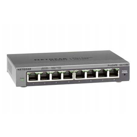 Outlet 8-portowy przełącznik Netgear Gigabit Ethernet Easy Smart Managed