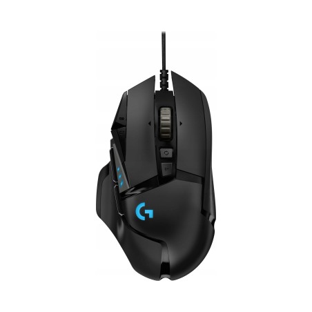 Outlet Myszka przewodowa gamingowa optyczna Logitech G502 HERO USB czarna