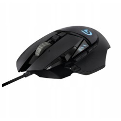 Outlet Myszka przewodowa gamingowa optyczna Logitech G502 HERO USB czarna