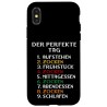 Outlet Etui na iPhone X/XS z zabawną sentencją - czarne