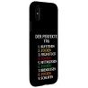 Outlet Etui na iPhone X/XS z zabawną sentencją - czarne