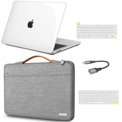 Outlet Pokrowiec z etui na laptopa MacBook Pro 13" Tecool + adapter usb C-A