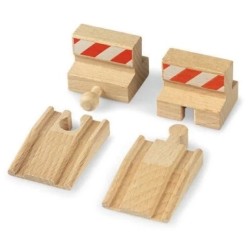 Outlet Brio Kolejka 4 Elementy Torów dla Dzieci Bufory 33385