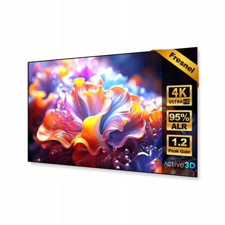 Outlet Ekran projekcyjny Fresnel 100" 4K UHD 16:9 do projektorów UST