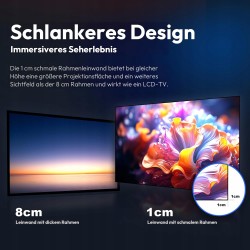 Outlet Ekran projekcyjny Fresnel 100" 4K UHD 16:9 do projektorów UST