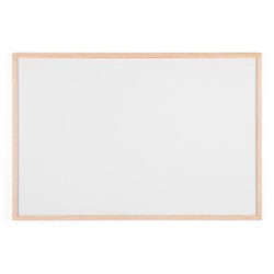 Outlet Tablica magnetyczna Bi-Office 90 x 60 cm biała z drewnianą ramką