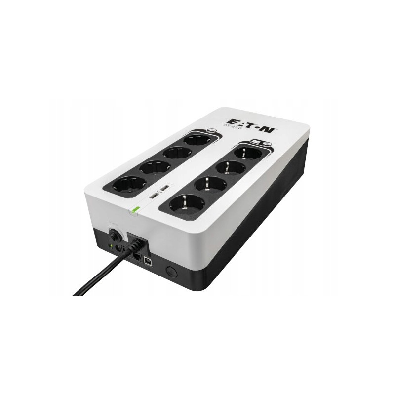 USZKODZONY Zasilacz UPS Eaton 3S850D 850 VA 510 W 8DIN 2 USB Przeciwpięc
