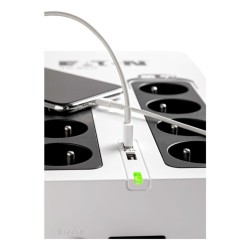USZKODZONY Zasilacz UPS Eaton 3S850D 850 VA 510 W 8DIN 2 USB Przeciwpięc