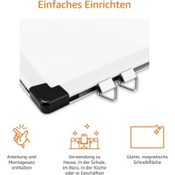 Outlet Amazon Basics Magnetyczna tablica suchościeralna z półką na