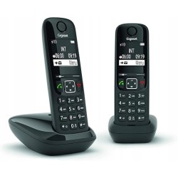 Outlet Telefon bezprzewodowy Gigaset AS690 Duo 14h Pracy Baterii Język PL