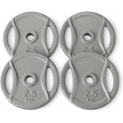 Outlet Obciążeniowe Amazon Basics Grip 2 5 cm 4 x 2 5 kg żeliwne talerze