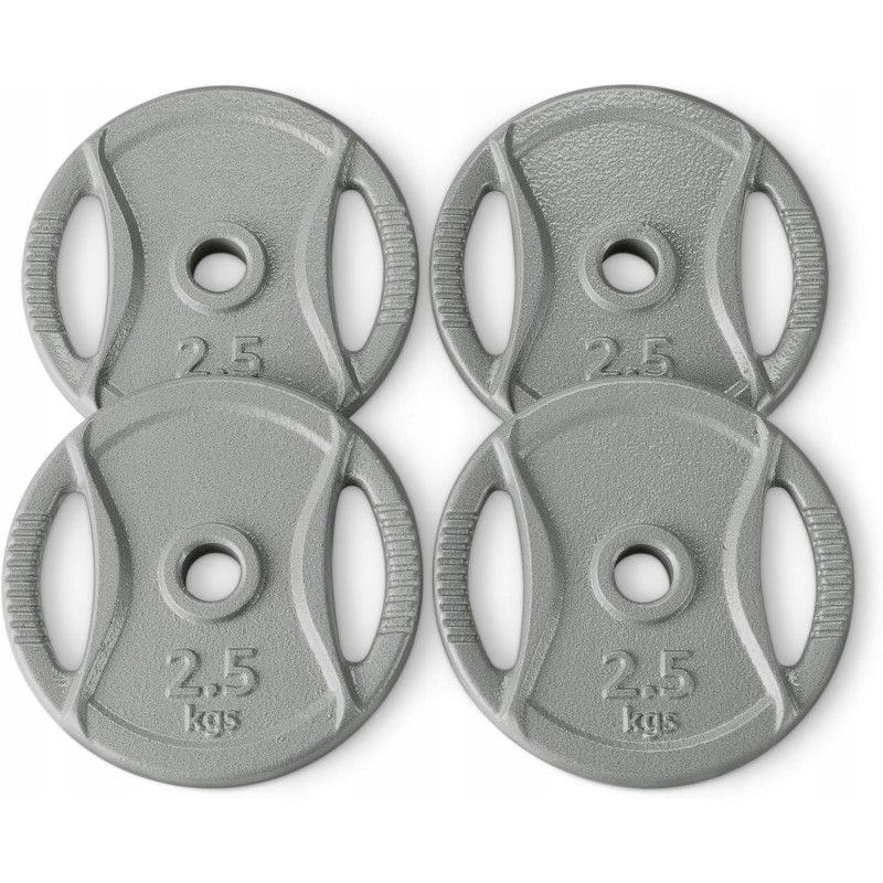 Outlet Obciążeniowe Amazon Basics Grip 2 5 cm 4 x 2 5 kg żeliwne talerze