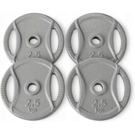 Outlet Obciążeniowe Amazon Basics Grip 2 5 cm 4 x 2 5 kg żeliwne talerze