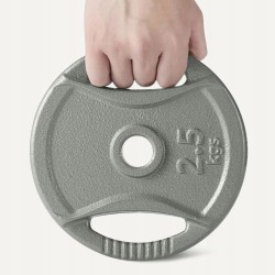 Outlet Obciążeniowe Amazon Basics Grip 2 5 cm 4 x 2 5 kg żeliwne talerze