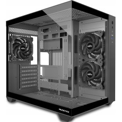 Outlet MUSETEX Y6 Obudowa PC ATX 3 zainstalowane wentylatory bez RGB czarna