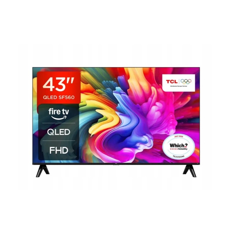 Outlet Telewizor TCL 43SF560 43 cale QLED Full HD Fire TV bezramkowy HDR