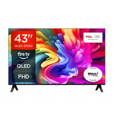 Outlet Telewizor TCL 43SF560 43 cale QLED Full HD Fire TV bezramkowy HDR