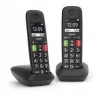 Outlet Telefon stacjonarny bezprzewodowy Gigaset E290 Duo Czarny DECT GAP