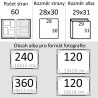 Outlet Złota księga W MR. & PANI. P60 30x31 biała maks 360 zdjęć