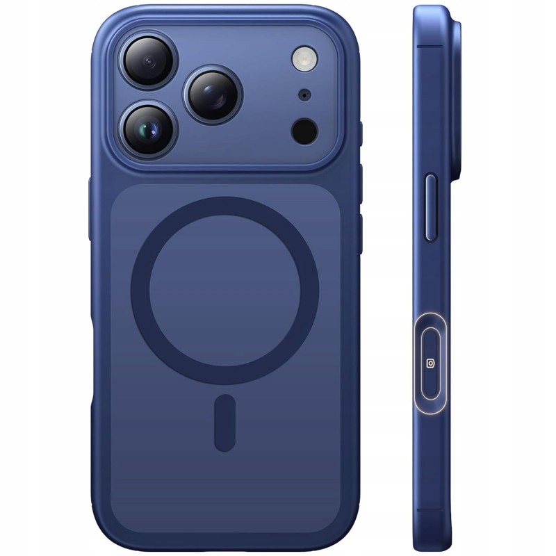 Outlet Etui TAURI do iPhone'a 17 Pro Max MagSafe, niebieskie, z ochroną