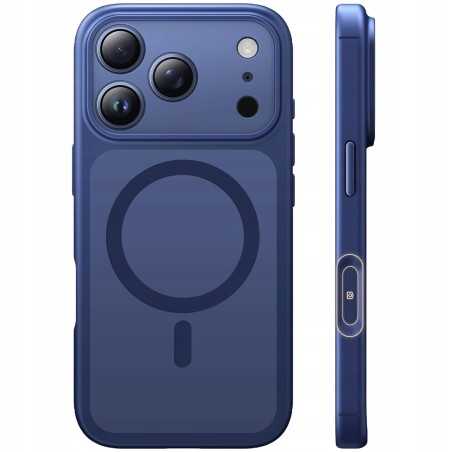 Outlet Etui TAURI do iPhone'a 17 Pro Max MagSafe, niebieskie, z ochroną