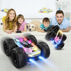 Outlet Vrxeqi zdalnie sterowany samochód wyścigowy 360° drift LED srebrny
