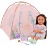 Outlet Namiot dla lalki biwak Camping Camper Nights karty 13 elementów CE