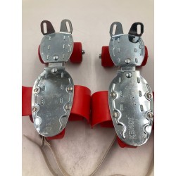 Outlet Jonex Deluxe Wrotki Koła 55mm Regulowane 34-43 Roller Skate czerwone