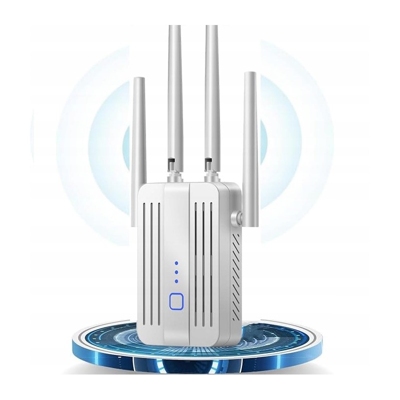 Outlet Wzmacniacz WLAN 1200Mb/s dual band 5GHz i 2,4GHz z portem LAN/WAN