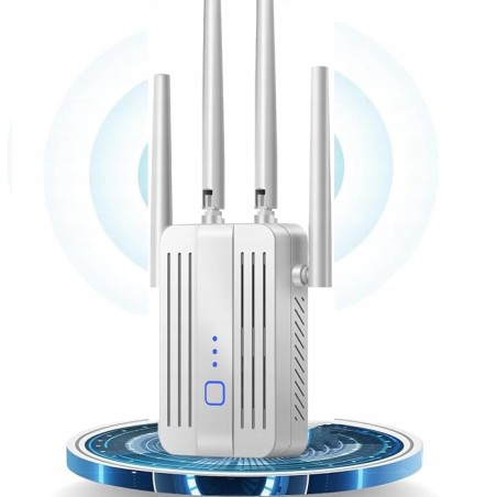 Outlet Wzmacniacz WLAN 1200Mb/s dual band 5GHz i 2,4GHz z portem LAN/WAN
