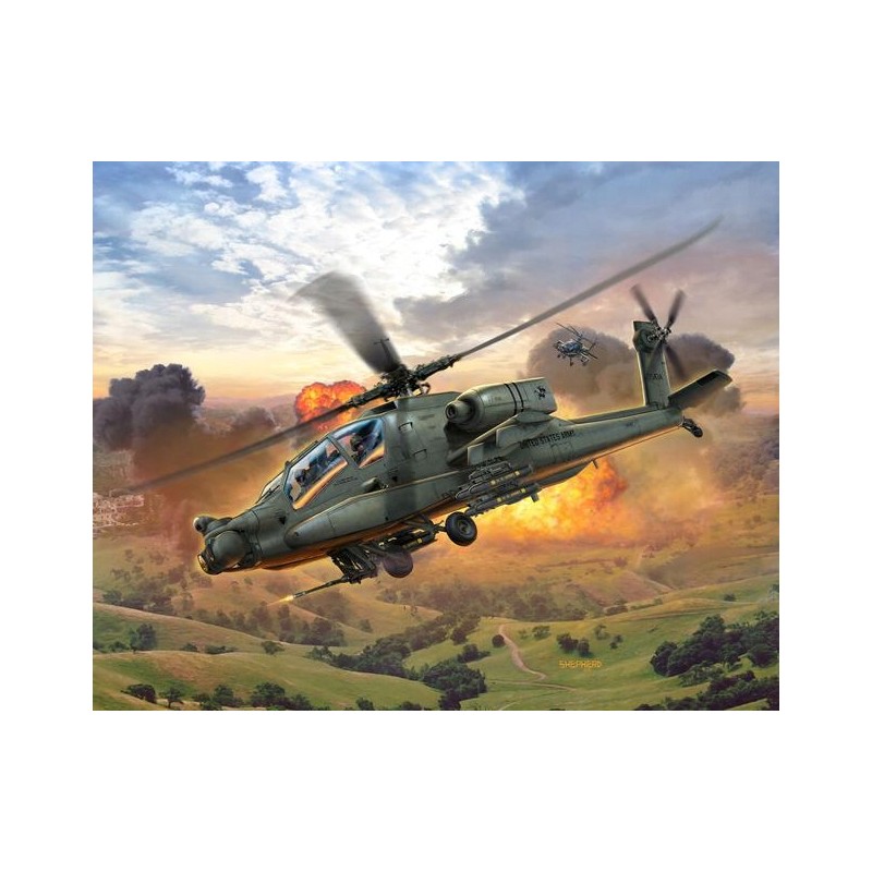 Outlet Model do sklejenia śmigłowiec AH-64A Apache Revell 04985 1:100